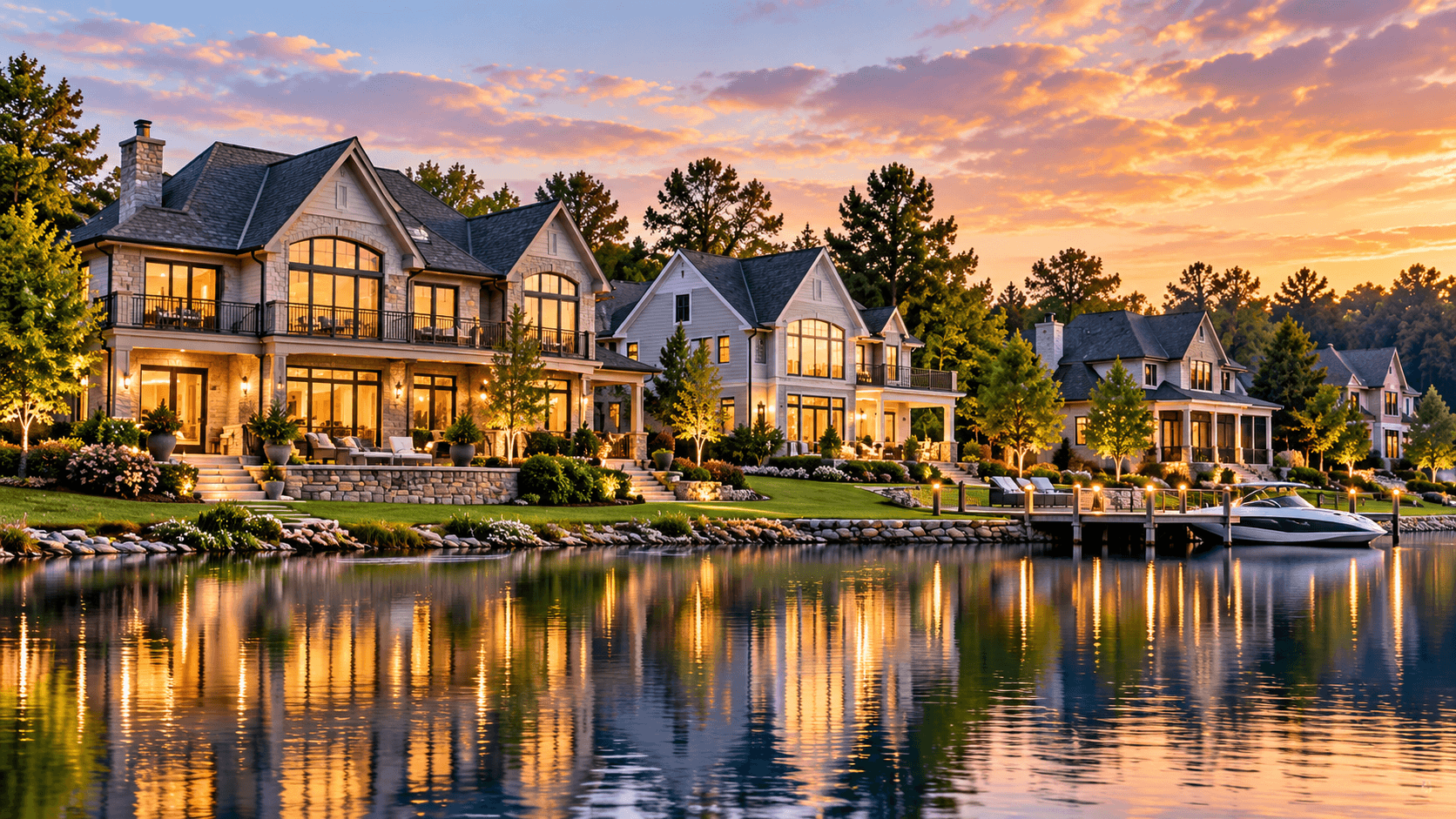 Luxury lakefront homes in Upstate South Carolina